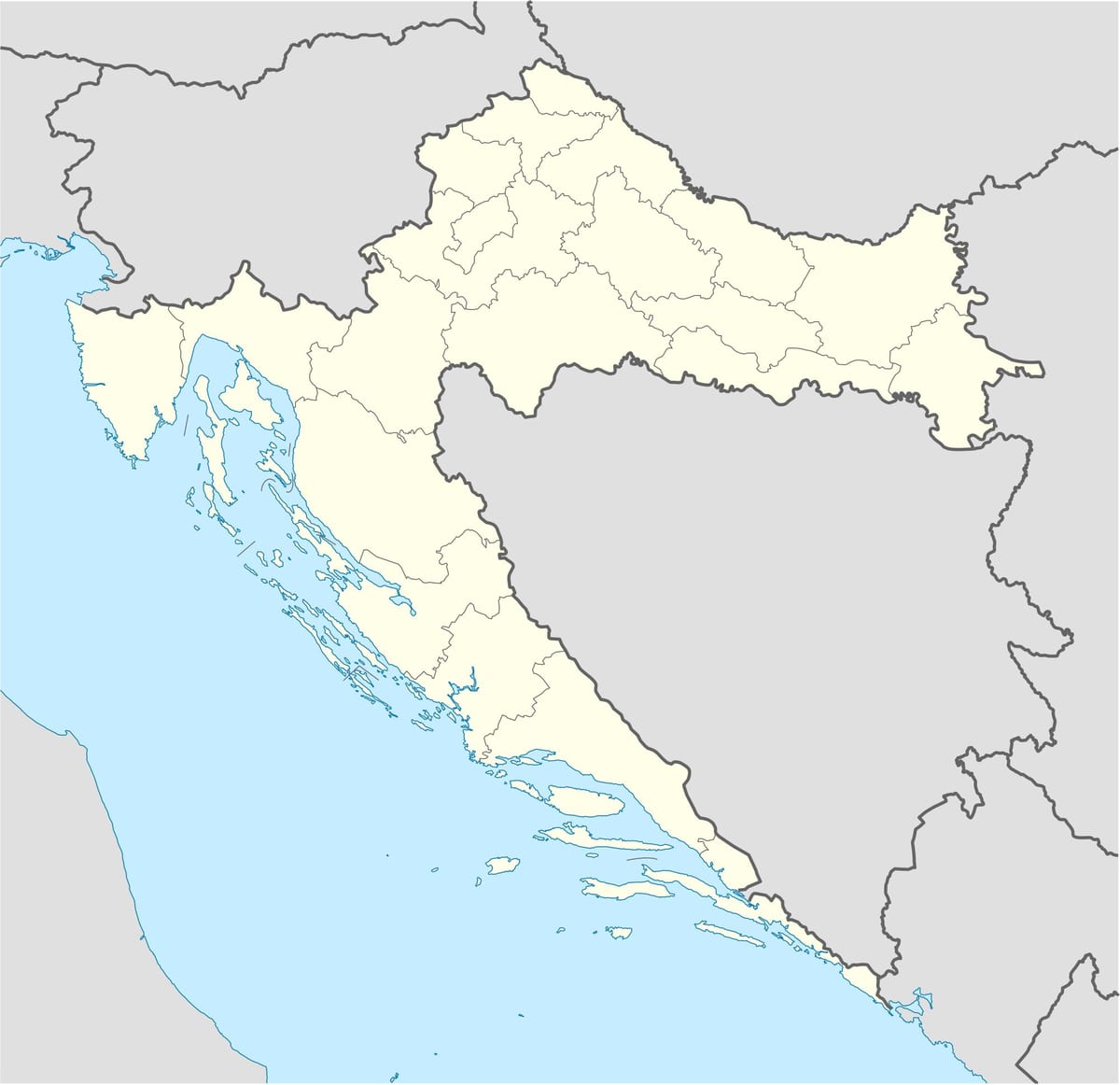 քարտեզ Խորվաթիայի օֆլայն