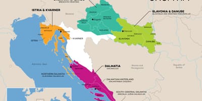 Քարտեզ Խորվաթիայի винзаводы