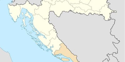 Քարտեզ далмация Խորվաթիա 