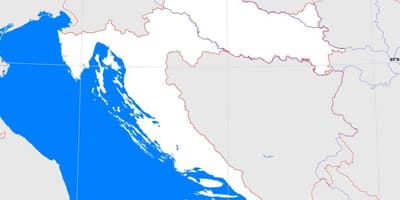 Ուրվագծային քարտեզ Խորվաթիայի
