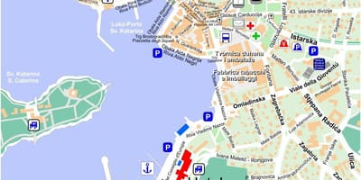 Քարտեզ rovinj Խորվաթիա